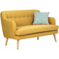 Exelero - Yellow Loveseat 2 Seater Sofa - Veooy