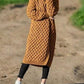Women's Fashion Winter Warm Long Knit Sweater Hooded Cardigan Coat