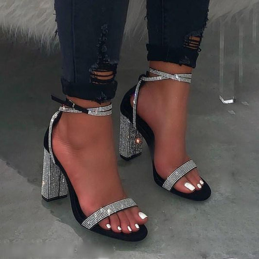 Fashion Diamond High Heel Sandals * - Veooy