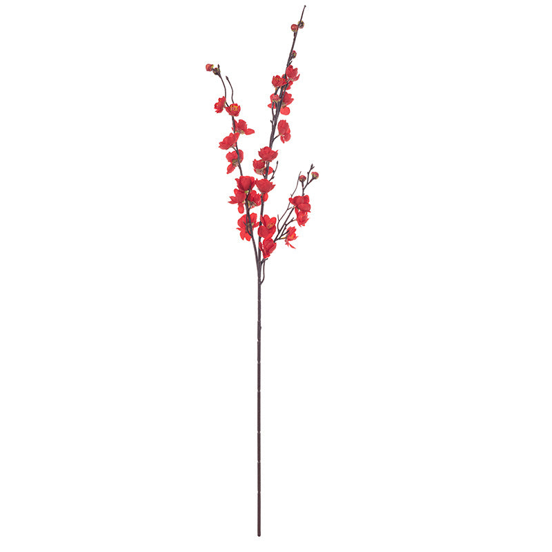 1pc Simulated Plum Tree Branches, Wintersweet False Flowers, Silk Flowers, Chinese Three-dimensional Living Room, Floor Flower Arrangement, Wedding Decoration Ornaments