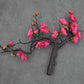 1pcs Artificial Flower, Silk Peach Blossom Branch, Home Christmas Decoration Plum Blossom Wedding Arrangement Accessories