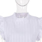 Women's Work Blouse Shirt Solid Colored Choker Tops Cotton Basic Top White Wine