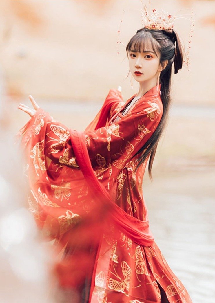 Sui Coquelicot | Hanfu Dress (SuiCoqRed02)