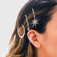 Mystical Moon Stars Rhinestone Hairpins