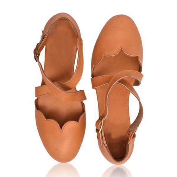 Sweet Flat Round Toe Sandals .*