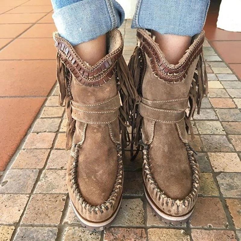 Casual Suede All Season Boots * - Veooy