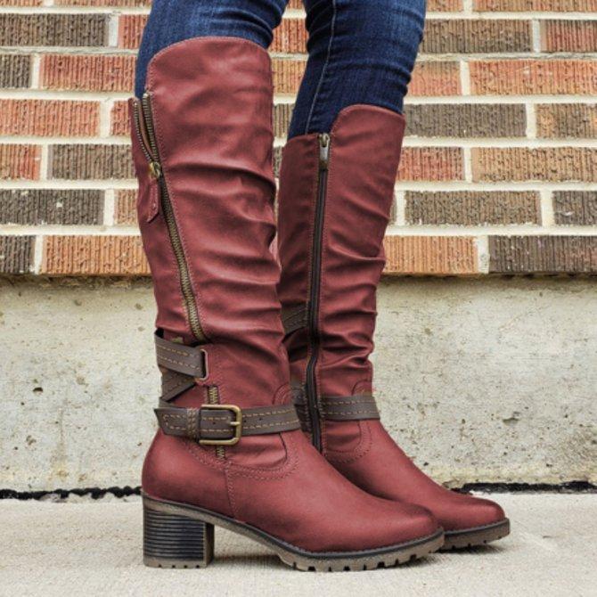 *Women's Comfortable Knee High Boots - Veooy