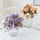 1pc Artificial Flowers Stem, Silk Hydrangea Bouquet For Home Room Decoration Christmas Garland Wedding Garden Rose Arch Scrapbooking