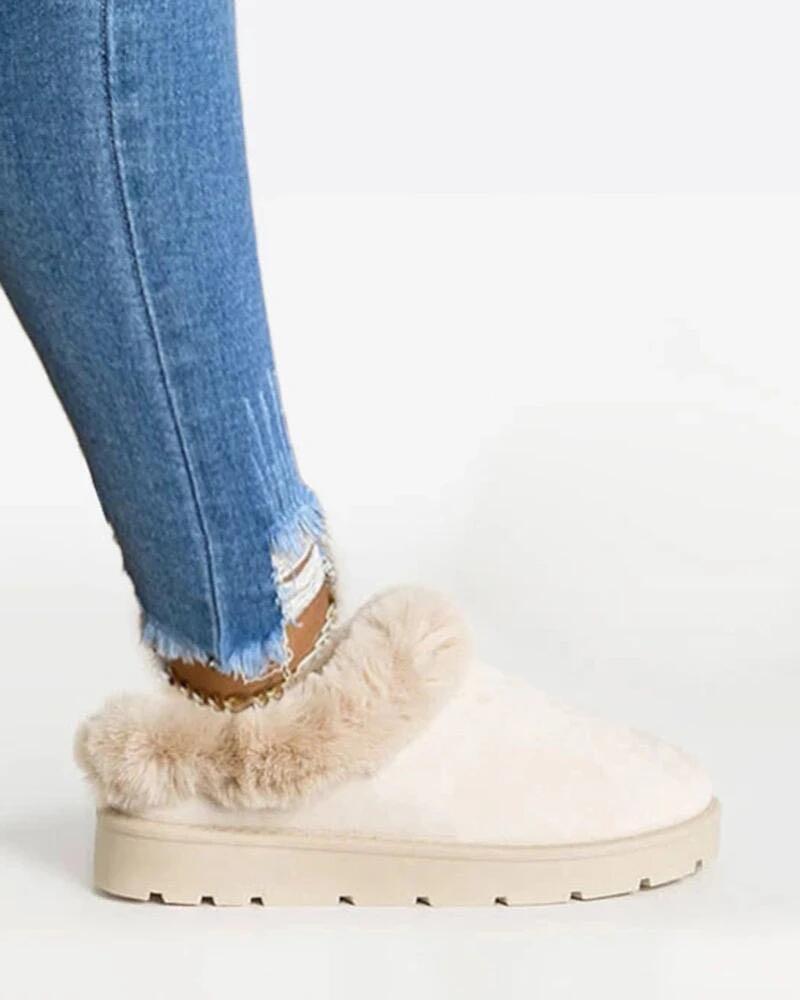 *Winter  Fur Comfy Sole Boots - Veooy