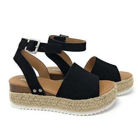 Summer Adjustable Buckle Platform Sandals *