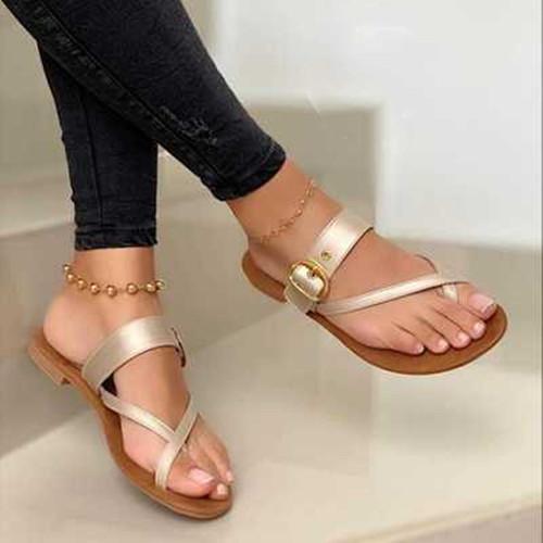 Summer Flat Heel  Plus Size Sandals *