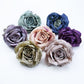 3pcs Mixed Color Retro Fake Flower, Simulation Rose Head, DIY Wedding Scenery Guide Hand Holding Decorative Flowers