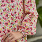 Women's Shift Dress Short Mini Dress - Long Sleeve Floral Ruffle Print Fall Winter V Neck Casual Going out Lantern Sleeve Chiffon 2020 Blushing Pink S M L XL