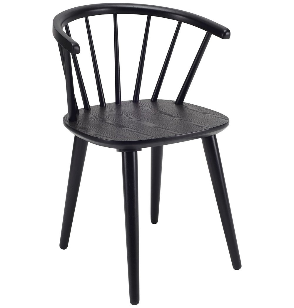 Caley - Black Dining Chair - Veooy