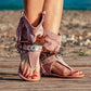 Stylish Suede Flat Sandals *
