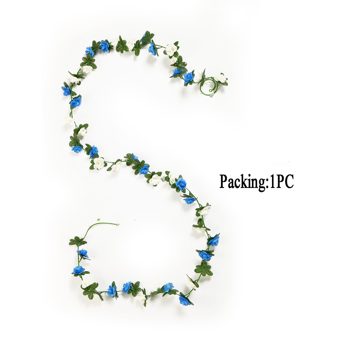 1pc Aritificial Flower Vine, 45 Heads Plastic Simulation Floral Decoration Fake Plant