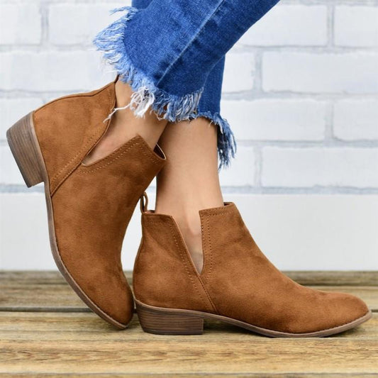 Low Heel Students Short Boots Women's Ankle Boots