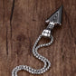 Polished Steel Arrowhead Necklace