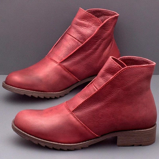 *Pu Leather Spring/Fall Boots - Veooy