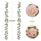 1pc/2pcs Artificial Rose Garland, Silk Fabric Roses,Fake Flower Vines Faux Silk Floral Garland