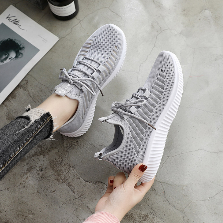 Women's Net Surface Breathable Lace-Up Hollow Out Sneakers .*