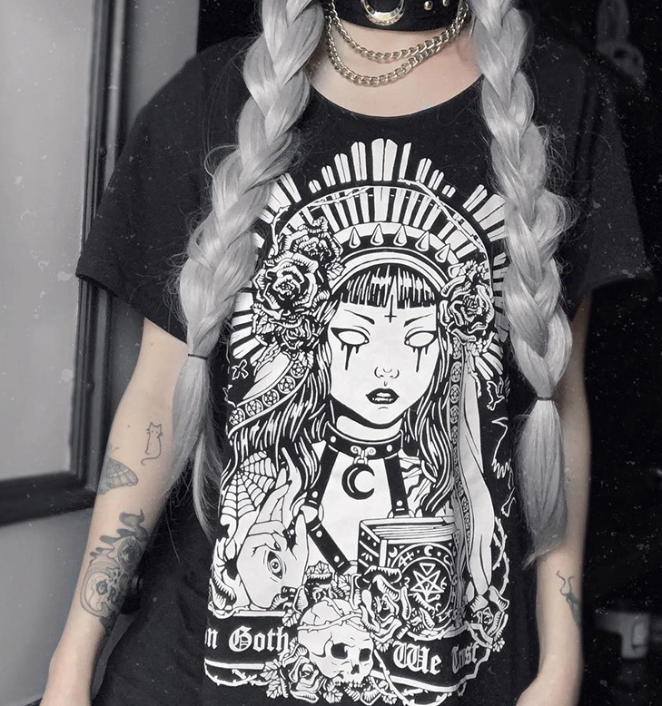 Harajuku Streetwear Female Gothic T-shirts - Veooy
