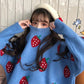 Cute Strawberry Pullover Knitted Sweater #PR1053 - Veooy