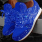 Harajuku new sequined breathable rhinestone sports casual shoes - Veooy