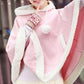 Cute japanese hooded cape coat/Hooded shawl coat#PR687 - Veooy