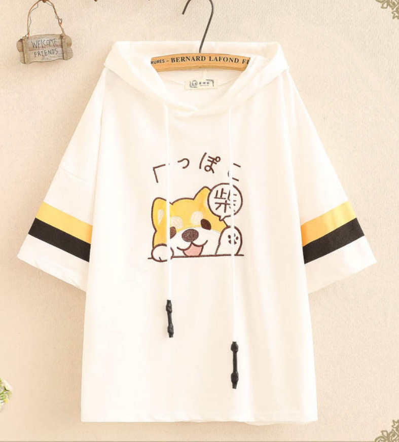 Cute puppy print hoodie t-shirt #PR693 - Veooy