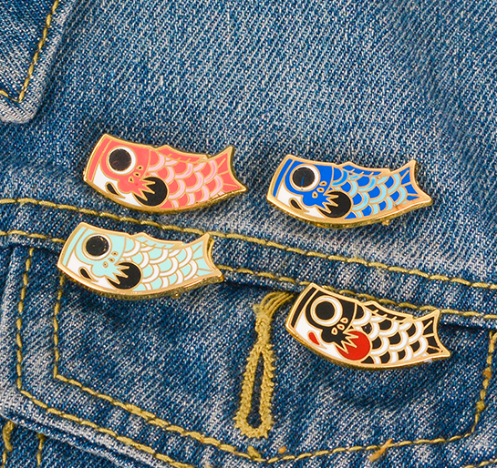 Cute Carp style brooch pins #YYL-646 - Veooy