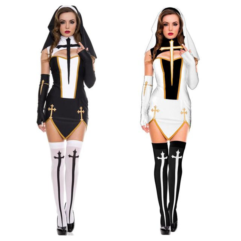 Halloween costume accessories horror vampire cross stockings - Veooy