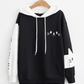 Japanses style kitten/ kitty embroidery  letters print hoodie sweater coat #PR799
