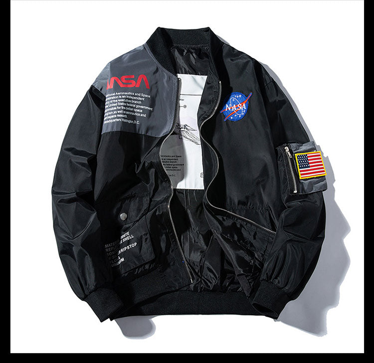 Harajuku New Fashion Astronaut Air Force Pilot Jacket Baseball Wear - Veooy