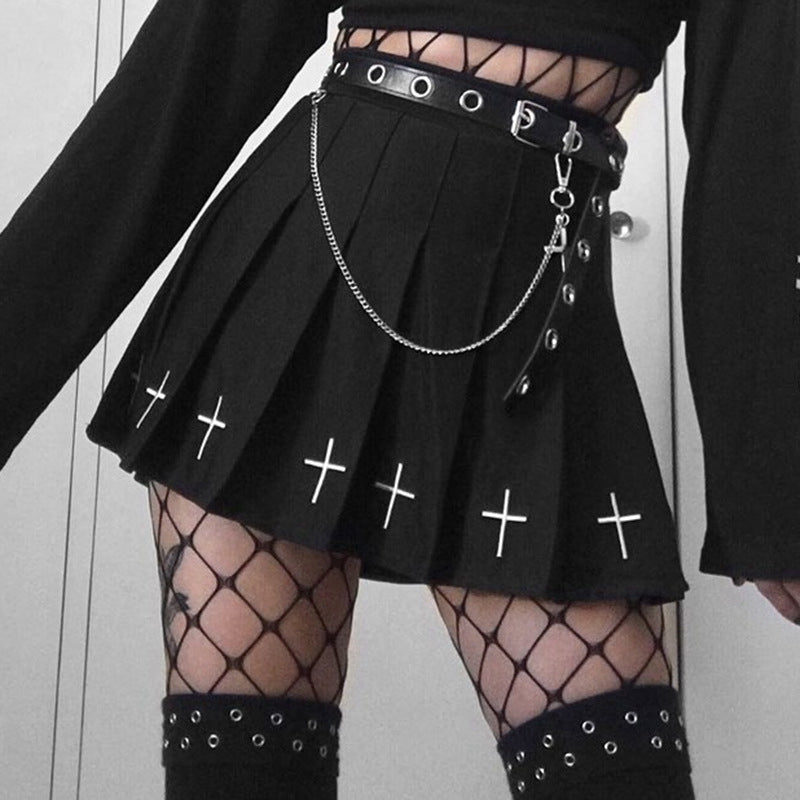 Goth Dark Vintage Streetwear Gothic Punk Female Skrits - Veooy