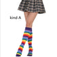 Rainbow striped tube socks #20201218-4