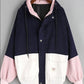 BF style Color Block Corduroy Jacket coat #yyl-867 - Veooy