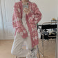 Free Shipping Grid Knitting Full Sleeve Cardigan Loose Sweater - Veooy