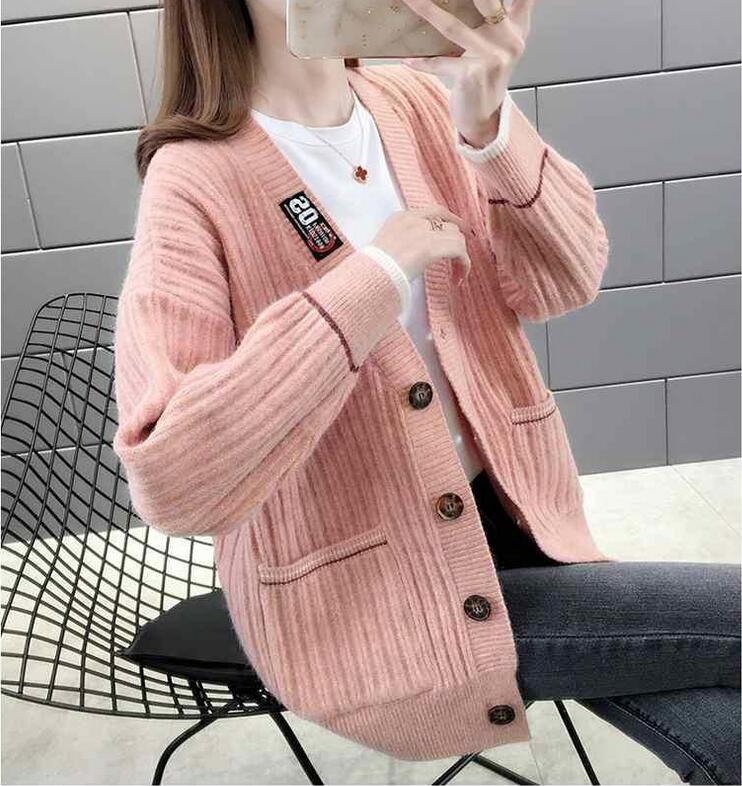 Fashion women style loose knitted cardigan sweater #PR1061 - Veooy