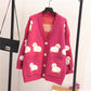 Cartoons Cute Sheep Cardigan Sweater Coat - Veooy