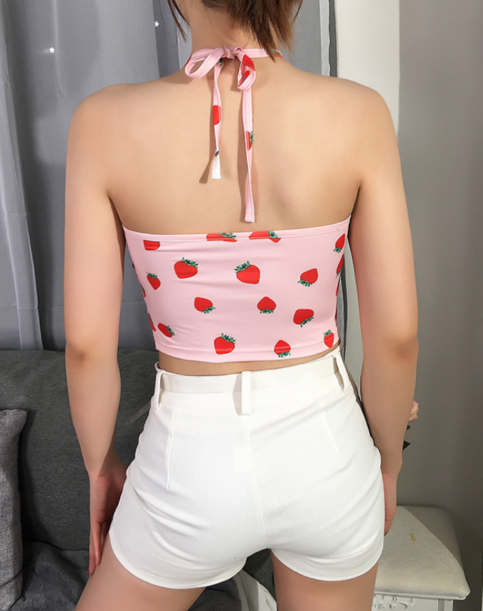 Lovely Stawberry sexy tank top # PR961