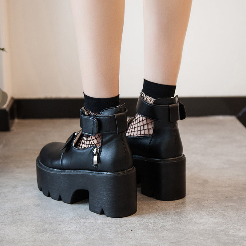 British College wind cosplay platform shoes - Veooy