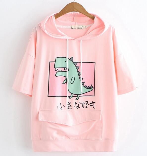 Harajuku style Kawaii Dinosaur t-shirt #yyl-885 - Veooy