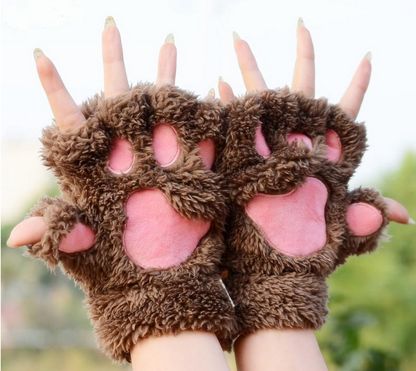 Cute cat claw warm winter gloves #YYL-662 - Veooy