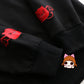 New cute little devil embroidered hoodie