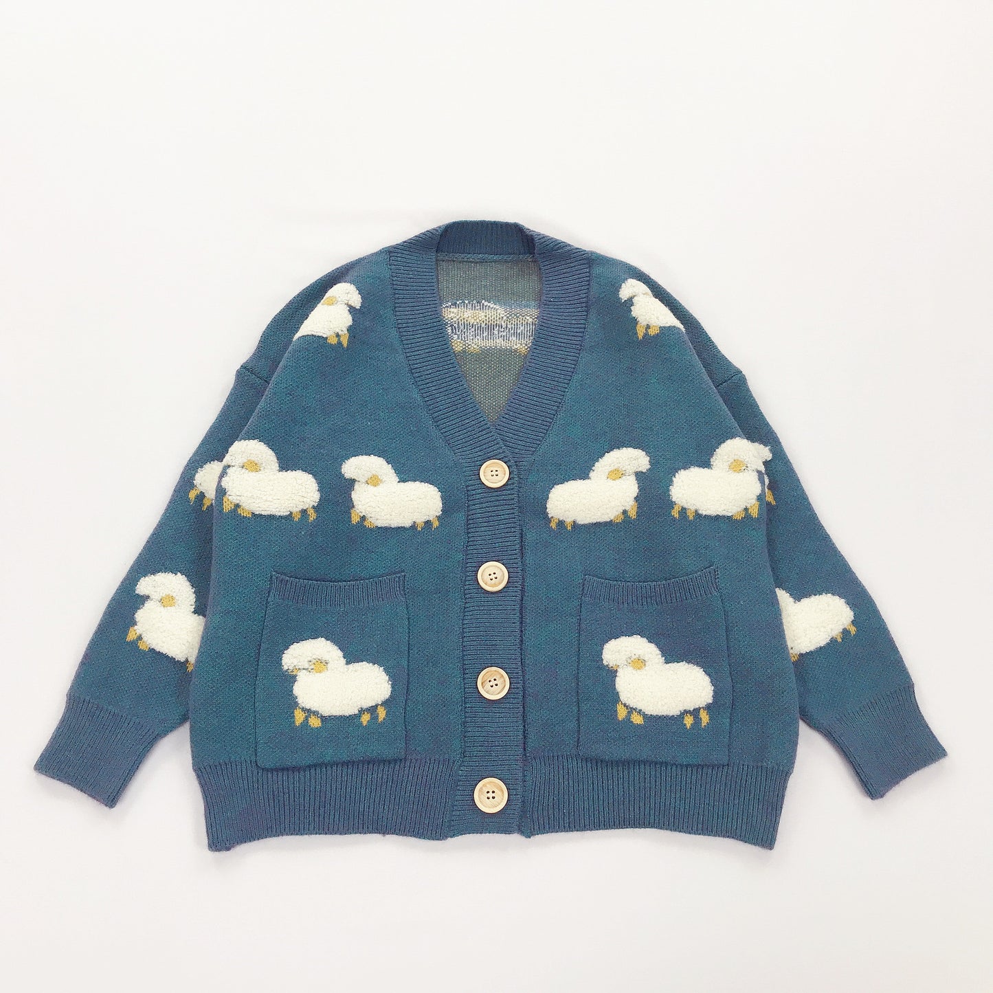 New cute little sheep cardigan sweater
