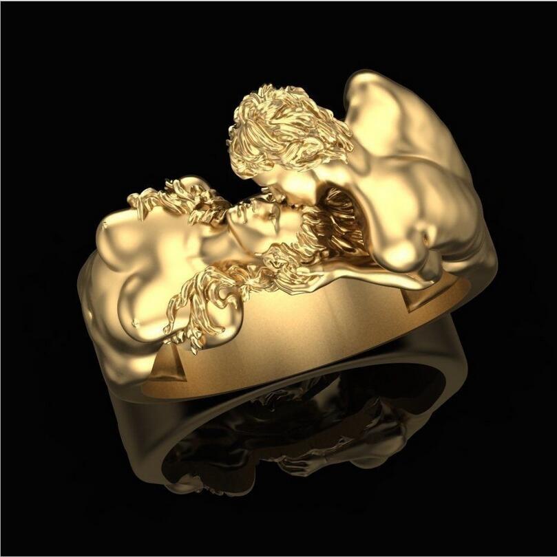 Fashion ring the love of Adam and eve #PR933-2 - Veooy