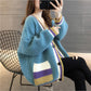 Loose slimming plus size knitted cardigan sweater#PR1039