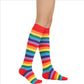 Rainbow striped tube socks #20201218-4