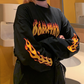 black flame long sleeved t-shirt - Veooy